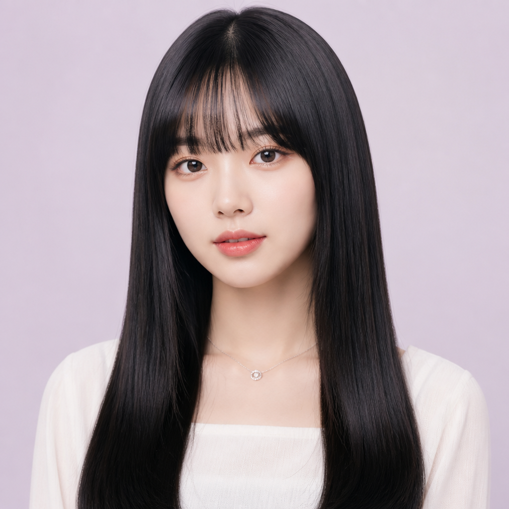 롱 스트레이트 블랙